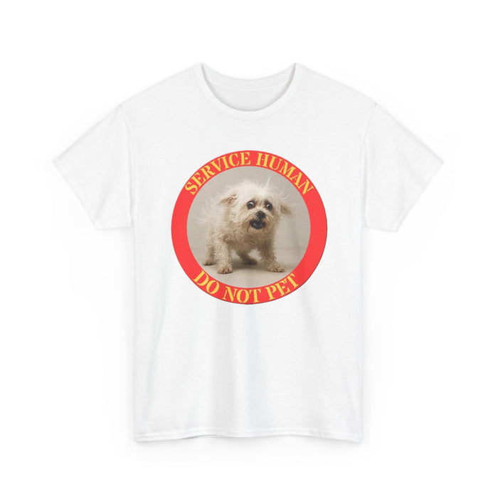 T-Shirt — "Service Human Do Not Pet" Cute Service Dog Rescue Tee