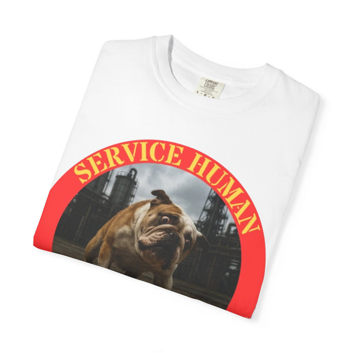 Do Not Pet Service Human T-Shirt — Bulldog Graphic Tee