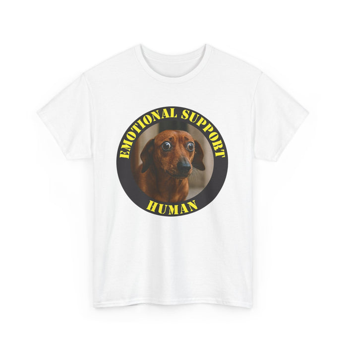 Emotional Support Human T-Shirt — Funny Dachshund Pet Lover Tee