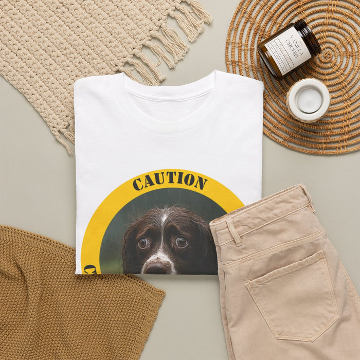 Dog Therapy T-Shirt — "Caution: Canine Therapist in Progress"