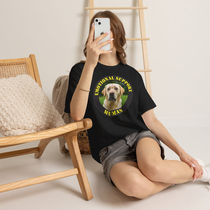 Emotional Support Human T-Shirt — Funny Labrador Pet Lover Tee