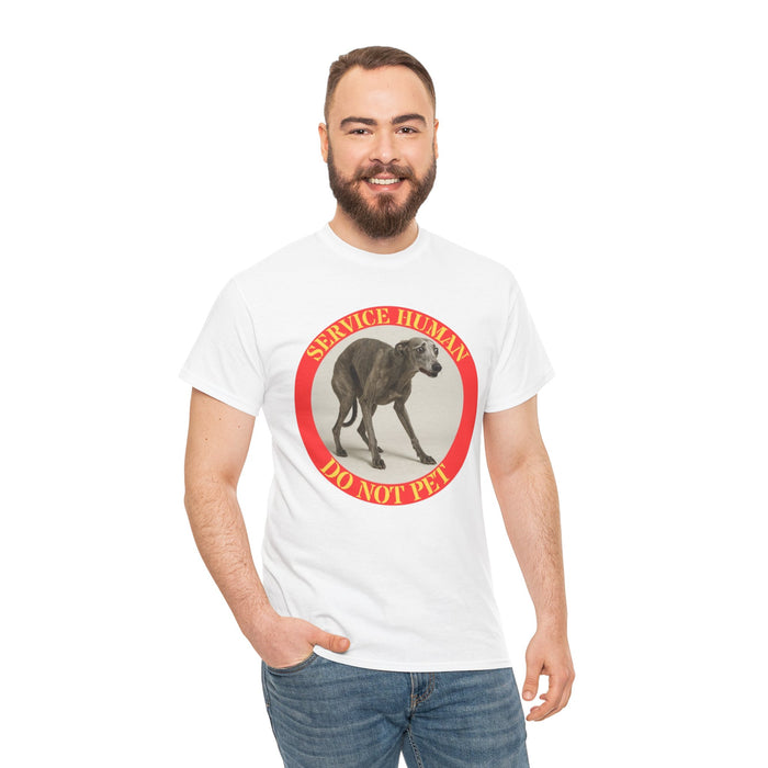 Service Human “Do Not Pet” T‑Shirt — Funny Service Dog Parody Tee