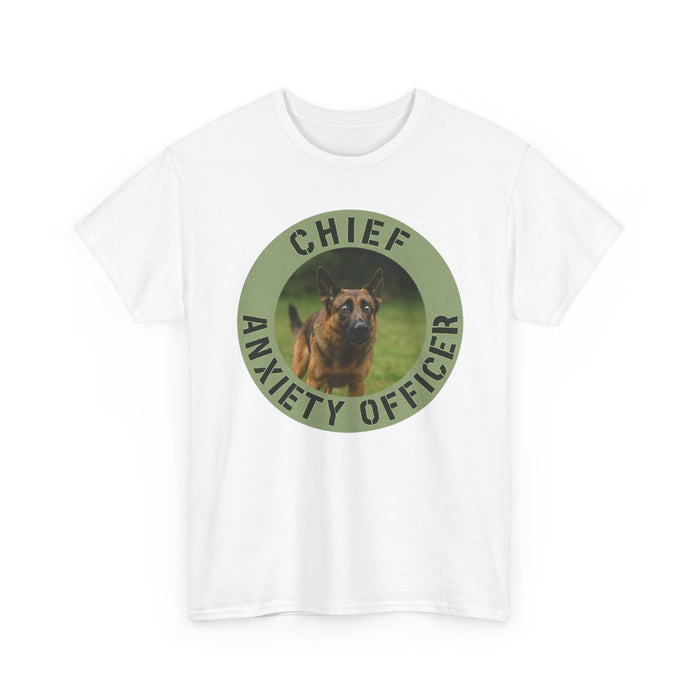 Chief Anxiety Officer T-Shirt — Funny Dog Anxiety Graphic Tee