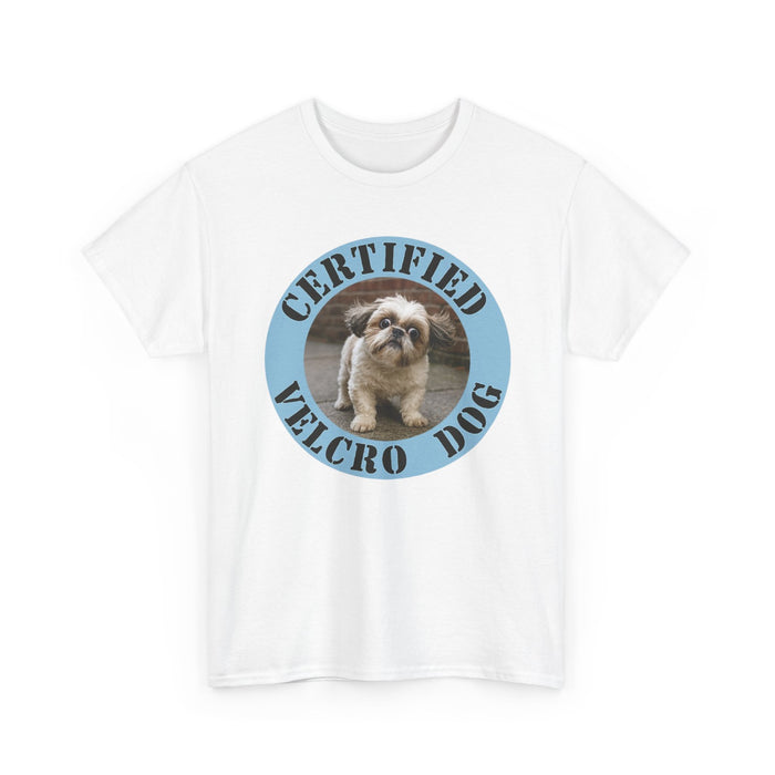 Certified Velcro Dog T‑Shirt — Funny Shih Tzu Pet Lover Tee