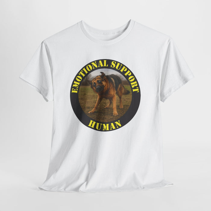 Emotional Support Human T-Shirt - Rottweiler Dog Badge Tee