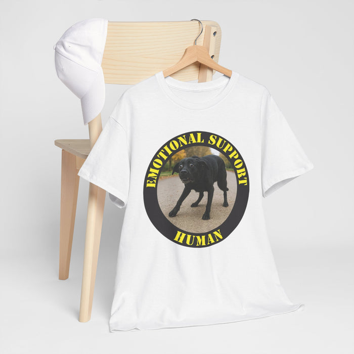 Emotional Support Human T‑Shirt — Funny Dog Rescue Pet Lover Tee