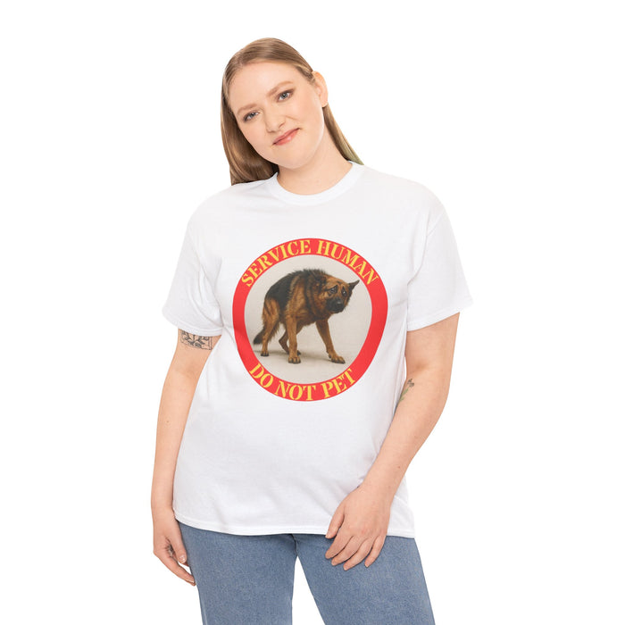 Service Human "Do Not Pet" T-Shirt — Service Dog Awareness Tee