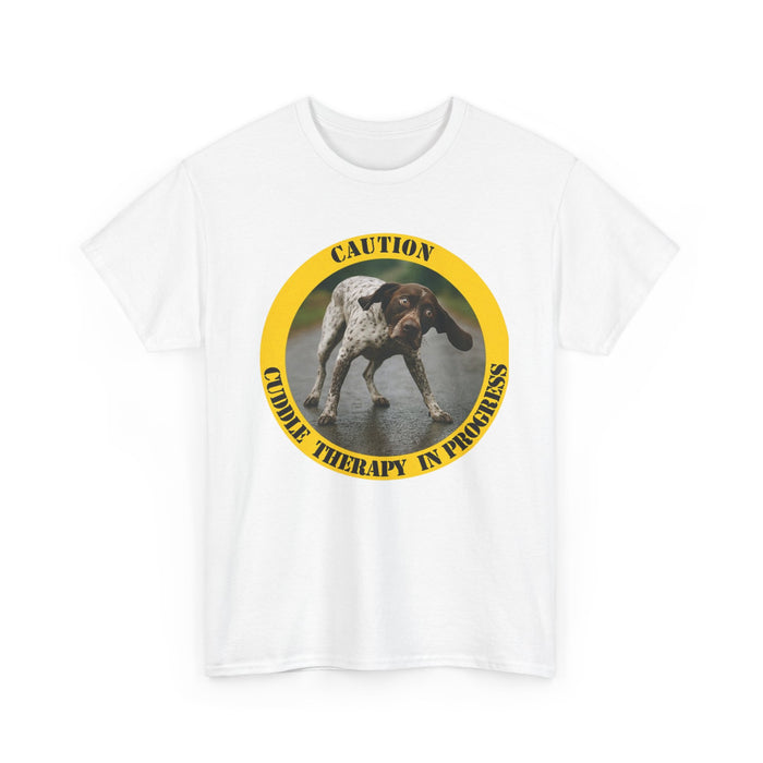 Caution: Canine Therapy In Progress T-Shirt – Dog Lover Graphic Tee