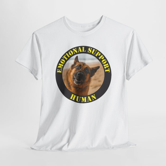 Emotional Support Human T-Shirt — Funny Dog Photo Tee