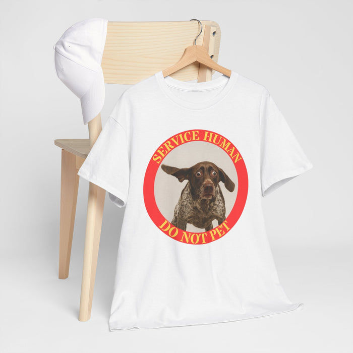 Service Dog T-Shirt — "Service Human Do Not Pet" Graphic Tee