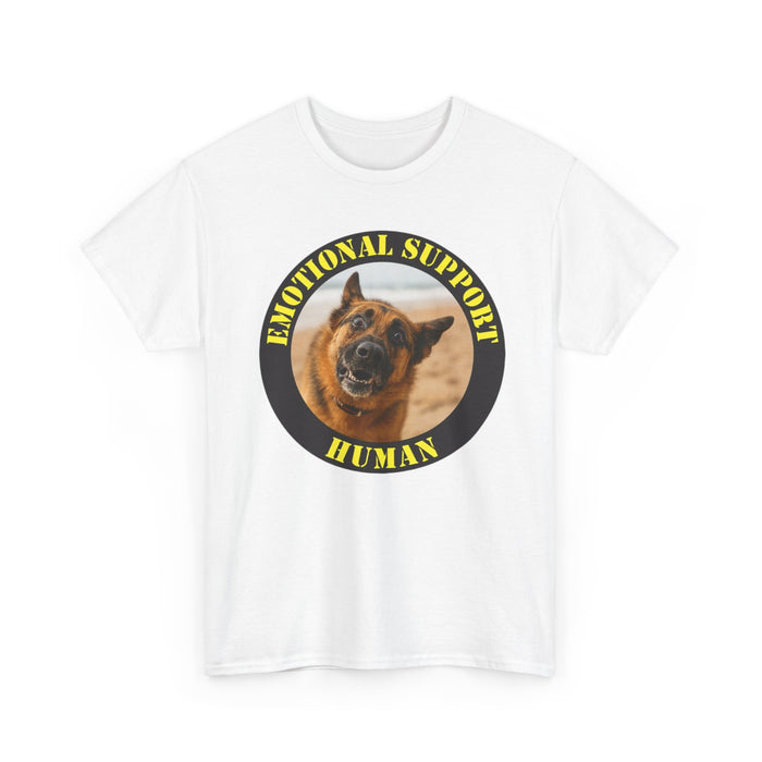 Emotional Support Human T-Shirt — Funny Dog Photo Tee