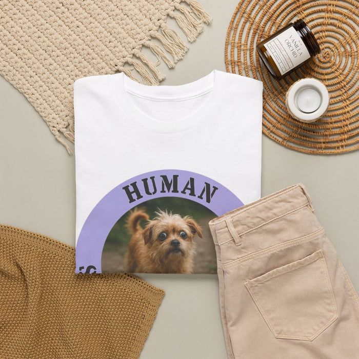 Dog 'Human Security Blanket' T-Shirt – Cute Small Dog Photo Tee