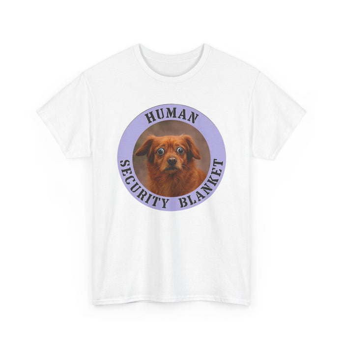 Dog Lover T‑Shirt – 'Human Security Blanket' Cute Puppy Graphic Tee