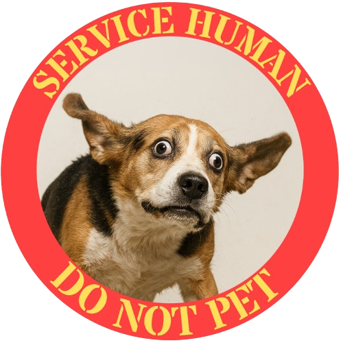 Service Human "Do Not Pet" T-Shirt — Funny Service Dog Tee
