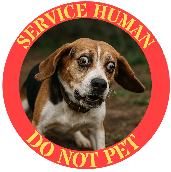 T-Shirt — “Service Human Do Not Pet” Dog Patch Design