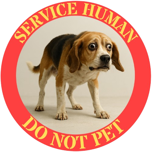 Service Human "Do Not Pet" T-Shirt — Funny Service Dog Awareness Tee