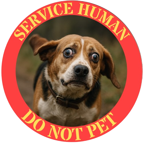 Service Human “Do Not Pet” T-Shirt — Funny Service Dog Owner Tee
