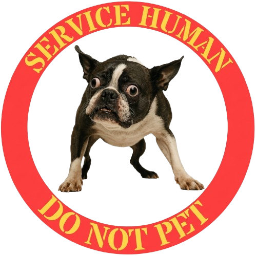 Service Human "Do Not Pet" Dog Graphic T-Shirt