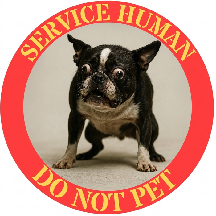 Service Dog T-Shirt — "Service Human Do Not Pet" Graphic Tee