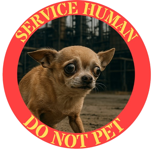 Service Human 'Do Not Pet' T-Shirt — Funny Chihuahua Graphic Tee