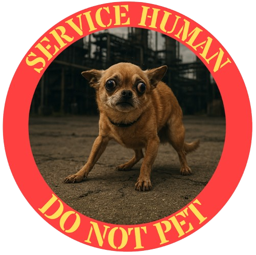 T-Shirt — "Service Human, Do Not Pet" Service Dog Humor Tee