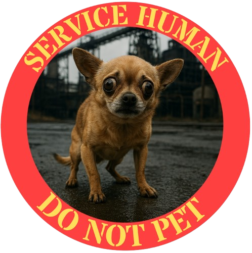 Service Human “Do Not Pet” T-Shirt — Funny Chihuahua Pet Etiquette Tee