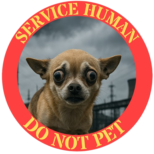 T‑Shirt — 'Service Human Do Not Pet' Chihuahua Graphic Tee