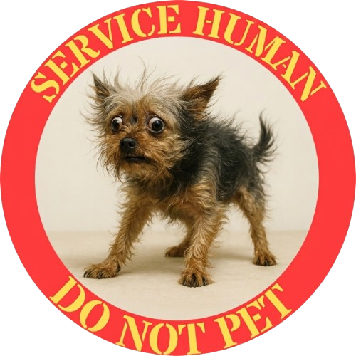 Service Human Do Not Pet T-Shirt — Cute Rescue Dog Graphic Tee