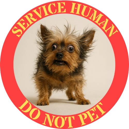 Service Human Do Not Pet T-Shirt — Funny Therapy Dog Tee