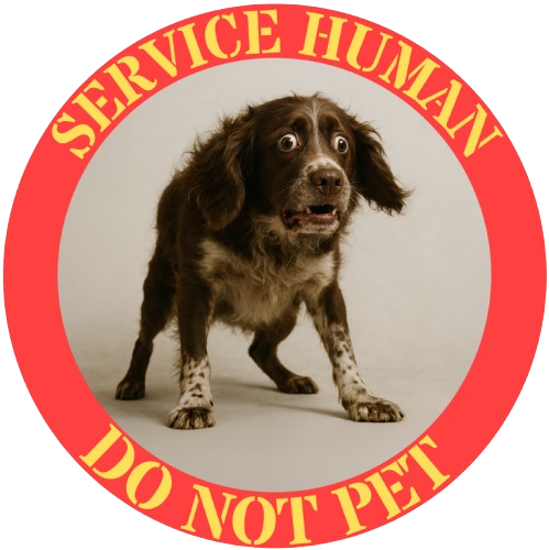 Service Human "Do Not Pet" T-Shirt — Funny Service Dog Rescue Tee