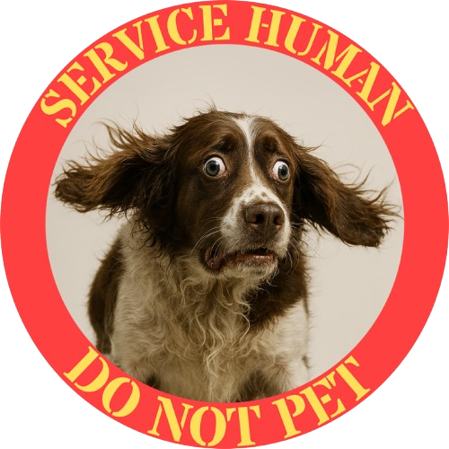 Service Human Do Not Pet T-Shirt — Funny Rescue Dog Tee for Dog Lovers