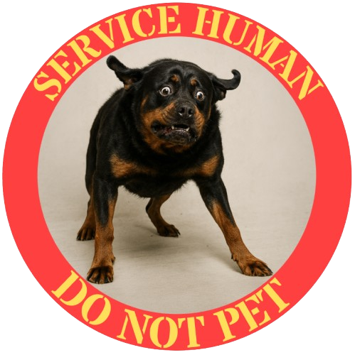 Service Dog Tee - “Service Human Do Not Pet” Graphic T-Shirt