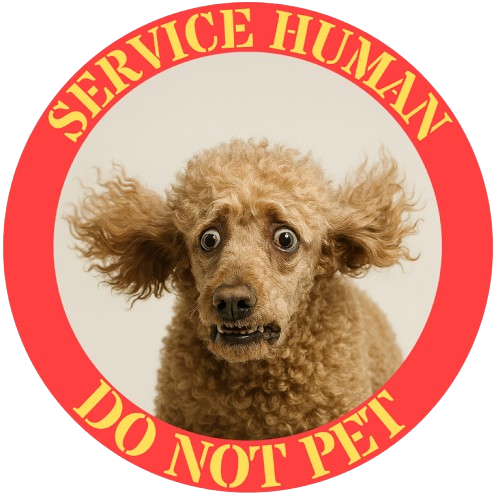 Service Human "Do Not Pet" Tee — Funny Service Dog Awareness T-Shirt