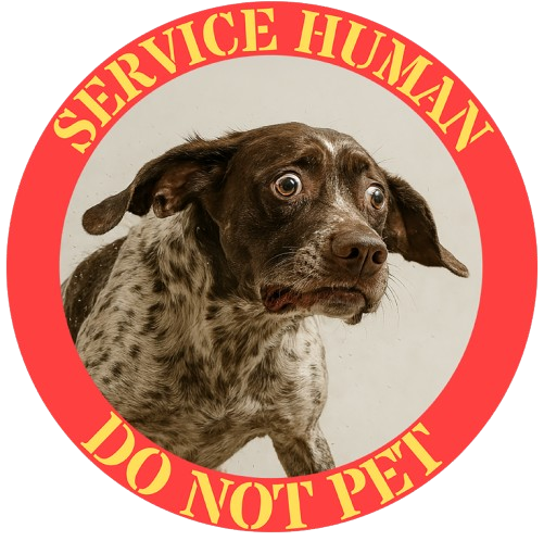Service Human "Do Not Pet" T-Shirt – Puppy Service Dog Awareness Tee