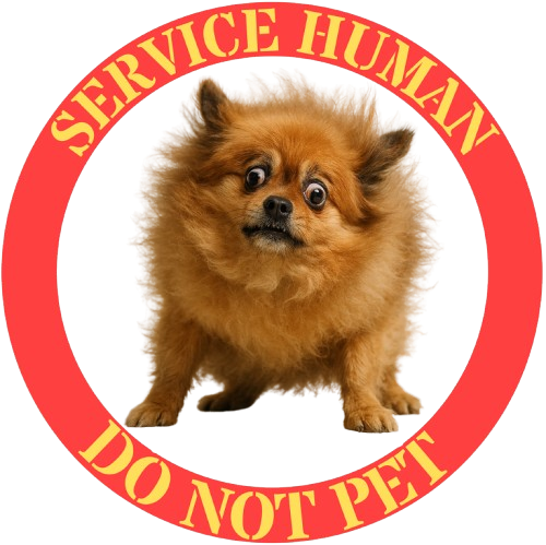 Pomeranian 'Service Human Do Not Pet' Tee
