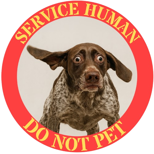 Service Dog T-Shirt — "Service Human Do Not Pet" Graphic Tee