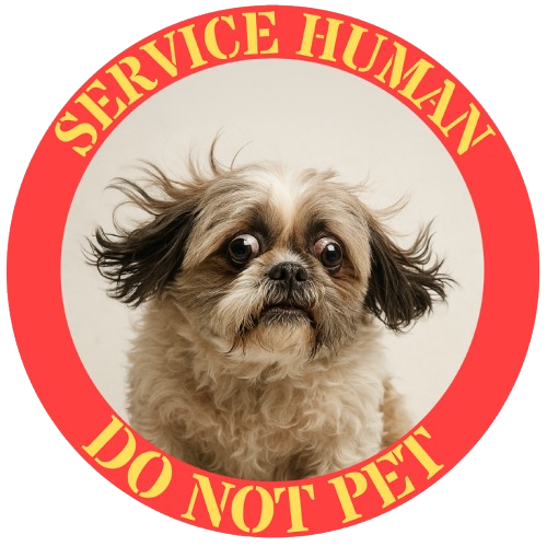 Service Human Do Not Pet T‑Shirt — Funny Service Dog Awareness Tee