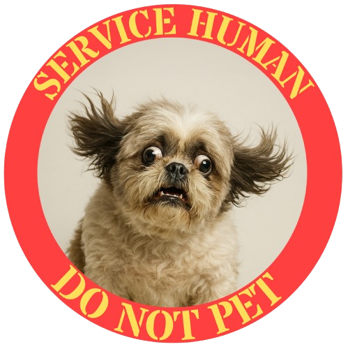 Service Human Do Not Pet T‑Shirt — Funny Cute Pekingese Service Dog Tee