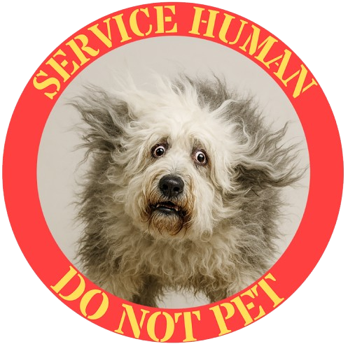 T-Shirt — 'Service Human Do Not Pet' Cute Service Dog Design