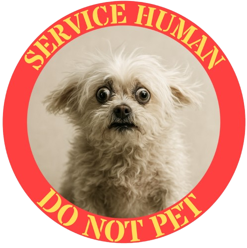 Service Dog Tee "Service Human Do Not Pet" Graphic T-Shirt