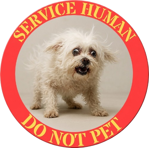 T-Shirt — "Service Human Do Not Pet" Cute Service Dog Rescue Tee