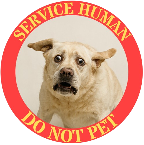 T-Shirt — “Service Human Do Not Pet” Dog Humor Tee