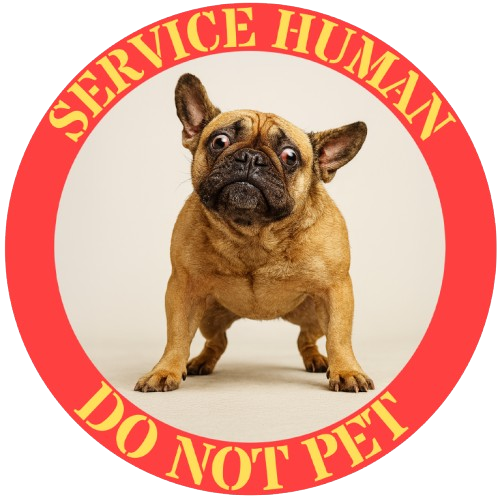 Service Human Do Not Pet T-Shirt — Funny French Bulldog Service Dog Tee