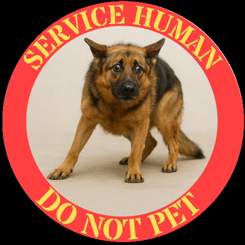 Service Human Do Not Pet T-Shirt — Service Dog Awareness Tee