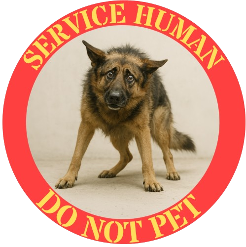Service Human 'Do Not Pet' T-Shirt