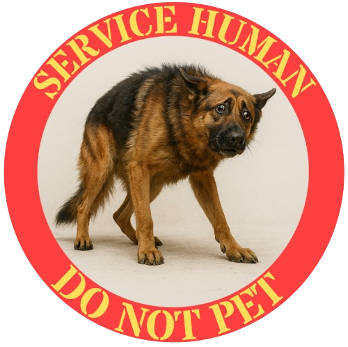 Service Human "Do Not Pet" T-Shirt — Service Dog Awareness Tee