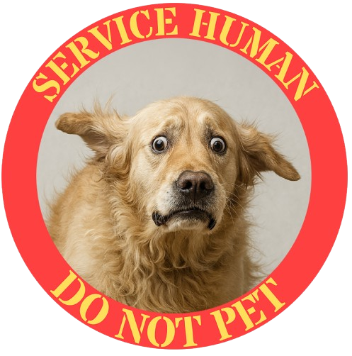 Service Human Do Not Pet T-Shirt — Funny Service Dog Awareness Tee