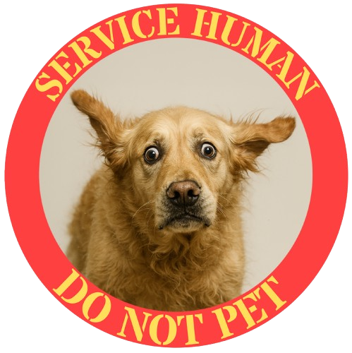 Service Human Do Not Pet T-Shirt — Funny Service Dog Awareness Tee