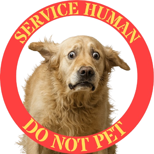 Service Human Do Not Pet T‑Shirt — Funny Service Dog Awareness Tee
