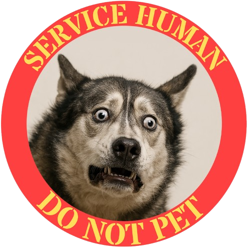 Service Human Do Not Pet T-Shirt — Funny Guard Dog Graphic Tee